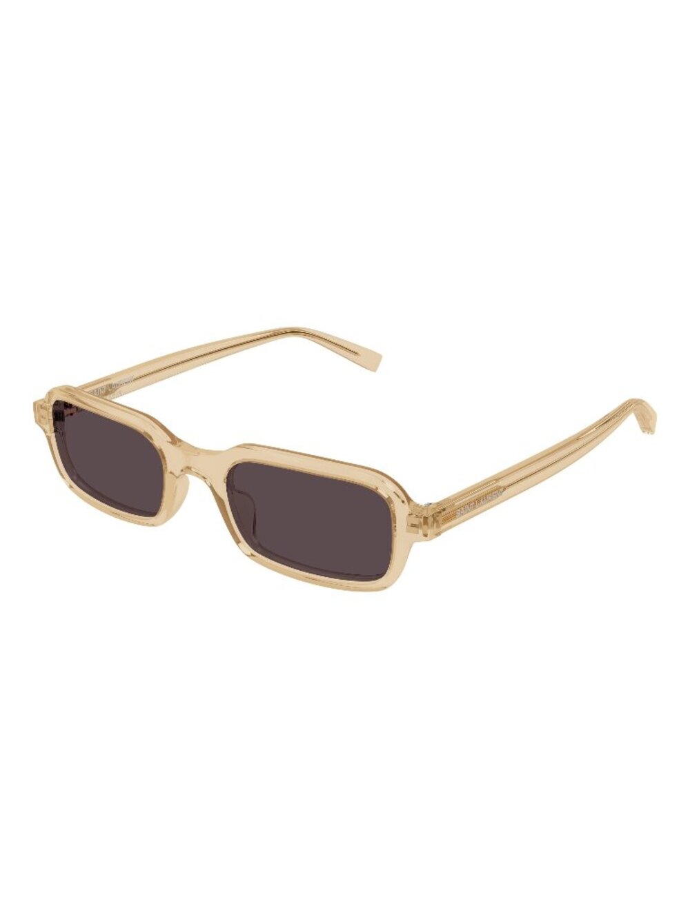 New Saint Laurent Women's Sunglasses Yellow Red Lens Acetate Frame SL 908 004 51